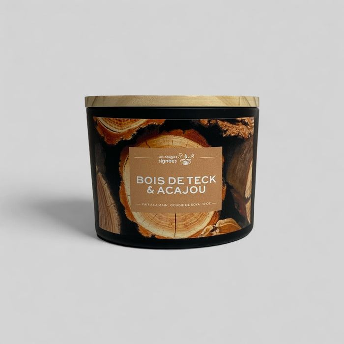 treewicks  puissant  parfum naturel  parfum magnifique  parfum incroyable  parfum exquis  parfum envoûtant  note de bois  musc  masculine  fragrance  envoûtant  chandelle  candle  bougie  boisé  bois fumé  bois  atmosphère masculine  arômes  8 oz  3 mèche  12 oz , teck wood , boisé , candle , acajou