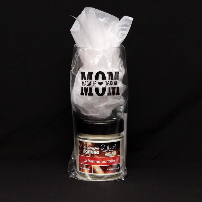 duo , coupe de vin , bougie , fete des meres , cadeau