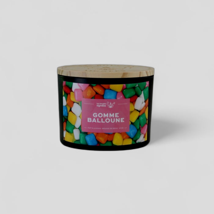 treewicks  sucrée  souvenir d'enfance  soja  puissant  pomme verte  parfum envoûtant  odeur  note sucré  légèrement sucré  gomme balloune  fruités  fruitée  fruité  fraicheur  fragrance  enfance  chandelle  candle  bougie  arômes  8 oz  3 mèche  12 oz, bubblegum , rose ; jaune ; bleu