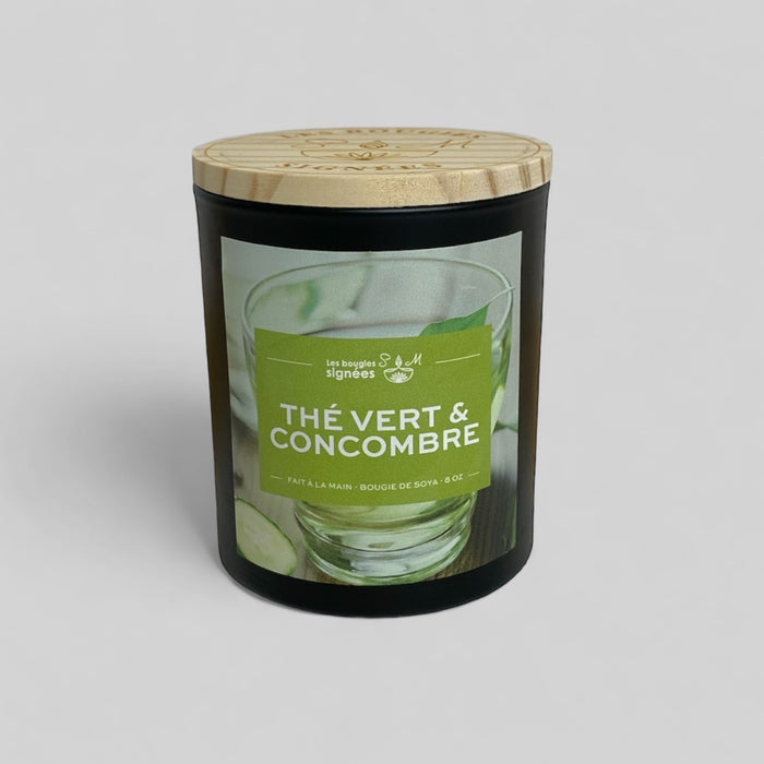 thé vert et concombre  thé vert  thé  séduire  séduira  sucrée  soja  rafraichissante  parfum envoûtant  odeur festive  notes herbacées  herbes  fraicheur structurante  fraicheur estivale  fraicheur  fragrance  finesse  concombre  clarté  chandelle  candle  bougie  arômes  arôme naturel  agrumes  8 oz  3 mèche  12 oz