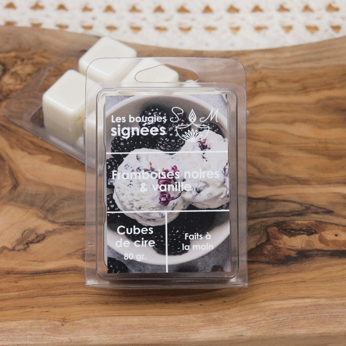 framboise noire  cube de cire waxmelts cire de soja noël fragrance